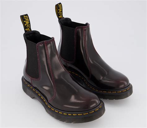 dr martens  chelsea boots cherry red arcadia ankle boots