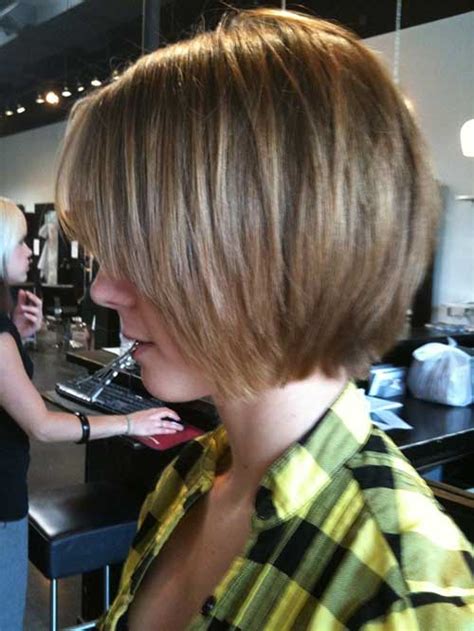 unique chin length layered bob short hairstyles