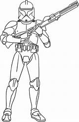 Wars Clone Coloring Trooper Star Pages Stormtrooper Drawing Printable Drawings Arc Rex Captain Kids Gun Color Commander Hold Sheets Colouring sketch template