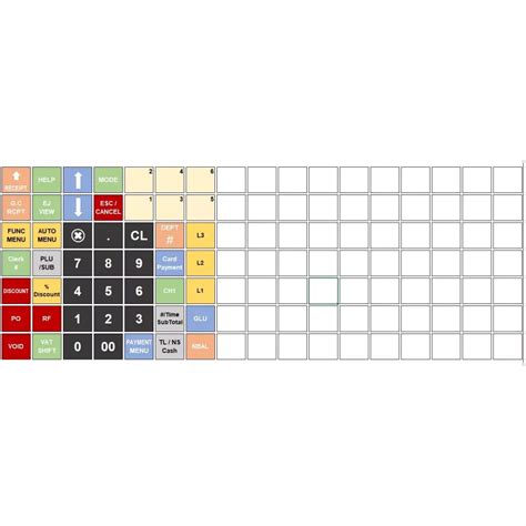 cash register keyboard template printable printable templates