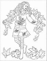 Coloring Pages Autumn Fall Nicole Princess Mabon Thank Ballet Croix Practice Step 2010 Fairy sketch template