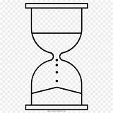 Hourglass Sablier Orologio Clessidra Pasir Horloge Pinclipart Kartun sketch template
