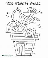 Maze Kids Games Printable Mazes Plant Coloring Activity Worksheets Kid Pages Channel Print Puzzles Laberintos Visit Guardado Desde sketch template