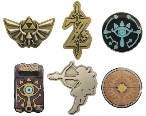 Legend Of Zelda Breath Of The Wild Pin Badge Collection