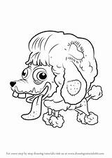 Poodle Draw Drawing Step Poo Ugglys Pet Shop Tutorials Drawingtutorials101 sketch template