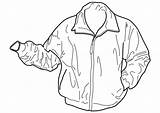 Jacket Coloring Pages Drawing Template Printable sketch template