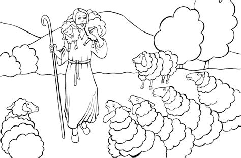 gallery  shepherd coloring page