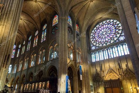 interior   notre dame de paris france stock photo  scaliger