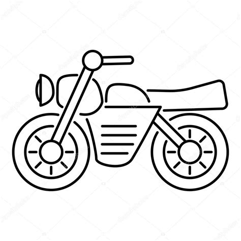 motorbike drawing outline  getdrawings