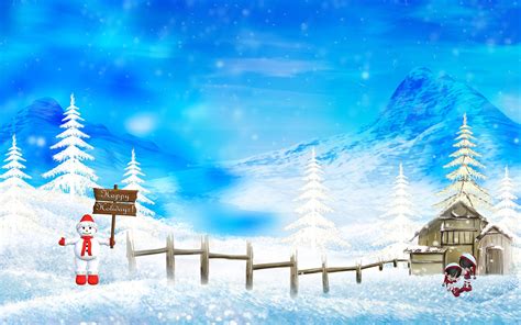 happy winter christmas holidays wallpapers hd