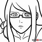 Anime Drawing Draw Rize Kamishiro Ghoul Tokyo Tutorial Templates Female Sketchok Face Clipartmag Tutorials sketch template