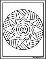 Coloring Pages Adult Simple Printable Easy Adults Sheets Color Print Colouring Mandala Starburst Colorwithfuzzy Sunburst Kids Mandalas Books Geometric Getcolorings sketch template