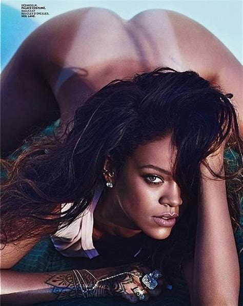 rihanna completely topless for lui magazine