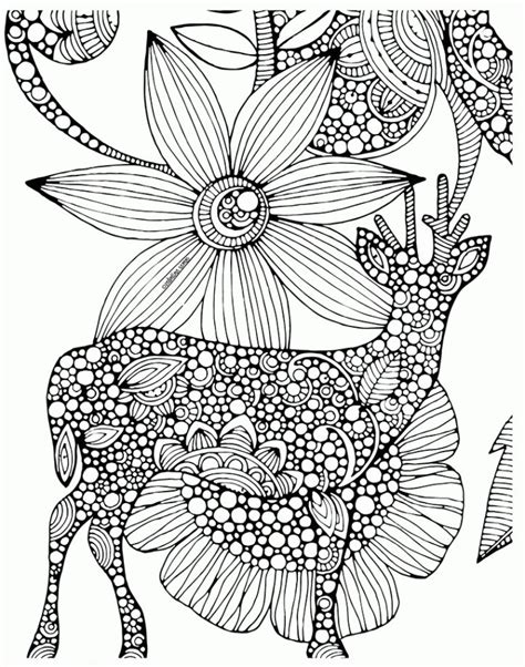 deer mandala coloring page art coloring pages designs adult