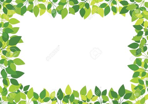 green leaf border clipart   cliparts  images