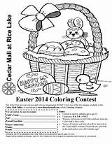 Easter Coloring Colouring Kids Contest Mall Rice Enter Lake Cedar Sure Make Color sketch template