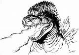 Godzilla Coloring Pages Fire Breath Dangerous Color Colorluna Print Drawings Birthday Luna Monsters sketch template