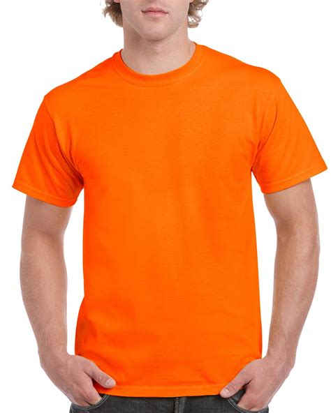 gildan mens ultra cotton  shirt xl safety orange walmartcom