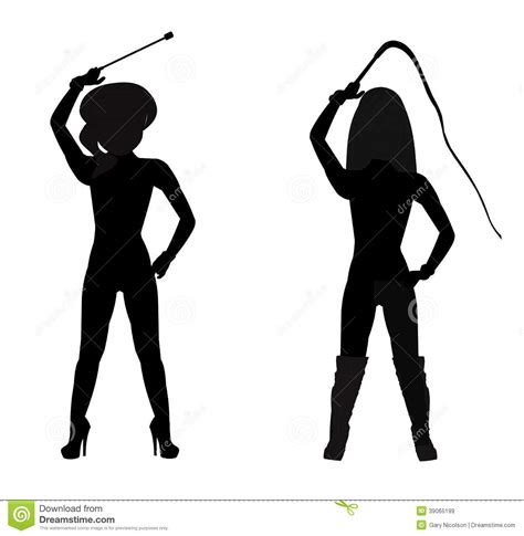 dommes in silhouette stock illustration image 39065199