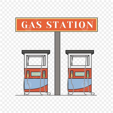 cartoon gas station clipart vector red blue gas station clip art gas