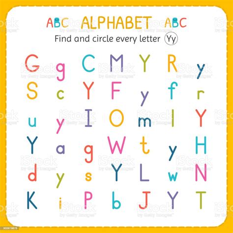 find  circle  letter  worksheet  kindergarten  preschool