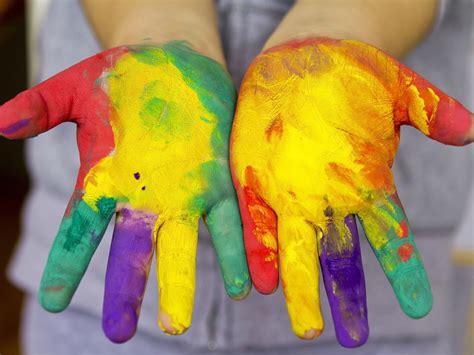 finger painting  toddlers debunking   myths scholastic