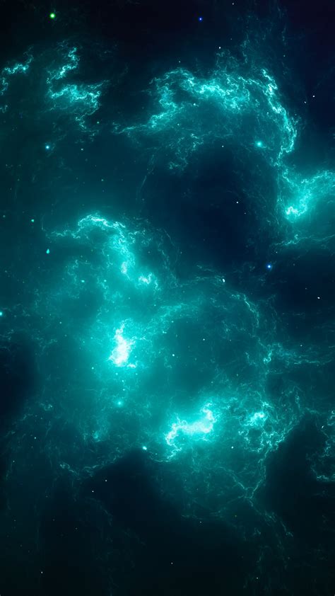 wallpaper nebula teal turquoise 4k 8k space 15333