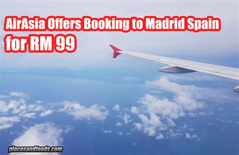 airasia offers booking  madrid spain  rm