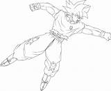 Goku Instinct Pngkey Tracee sketch template