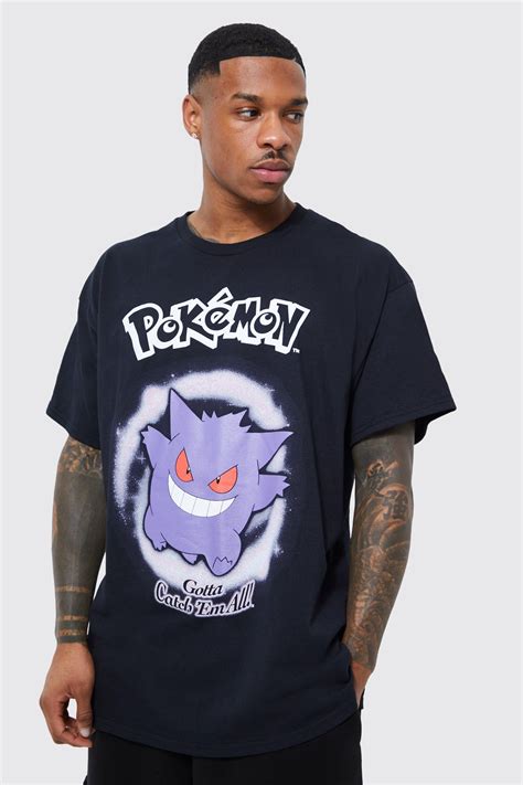 Boohooman Oversized Pokemon Gengar License T Shirt In Blue For Men Lyst