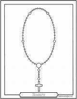 Rosary Coloring Pages Catholic Prayer Kids Color Colour Praying Printable Beads Diagram Print Mysteries Cards Link Pray Sheets Teaching Drawings sketch template