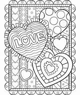 Coloring Crayola Valentine Pages Hearts Print sketch template