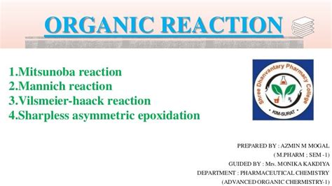 organic reaction