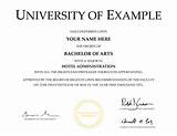 Pictures of Fake Bachelor Degree