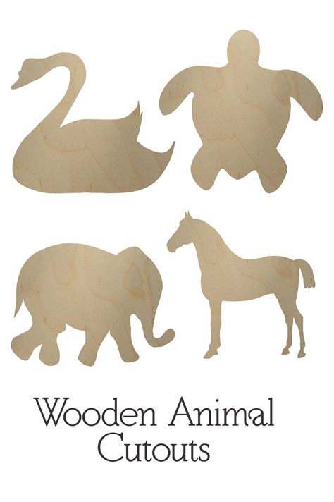 wooden animal cutouts wooden animal shapes bcrafty company