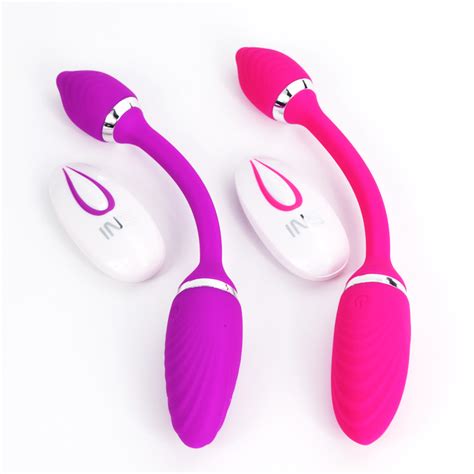 Female Wireless Remote Control Double Heads Powerful Vibrator Anal