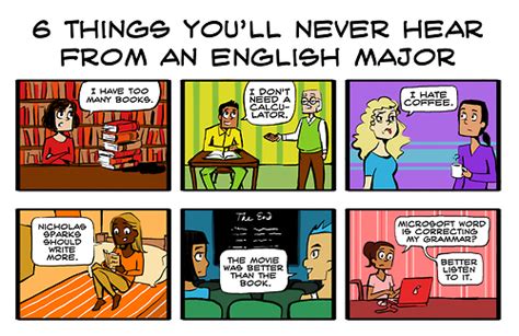 6 things you ll never hear from an english major english teacher