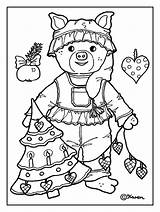 Christmas Postcards Colour Cutouts Karens Kravlenisser sketch template