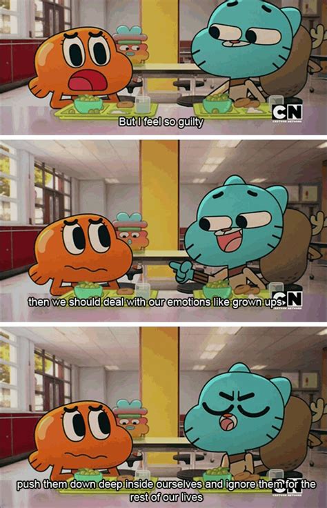 emotions world of gumball cartoon memes cartoon network shows