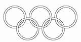 Colorare Cerchi Olimpici Olimpiadi Disegni Giochi sketch template