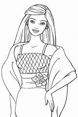 Barbie Coloring Pages Drawing Kids Ken Games Doll Printable Color Sheets Princess Print Colouring Z31 Sheet Girls Cute Looking Coloriage sketch template