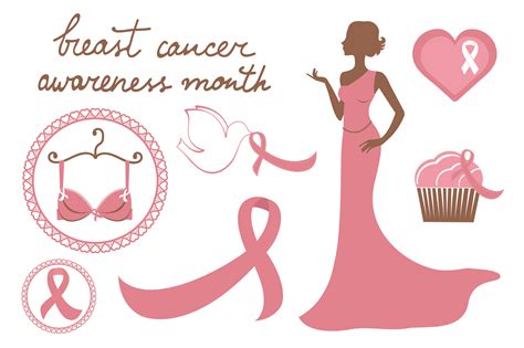 breast cancer awareness month illustrations creative market