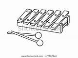 Xylophone Coloring Pages Getdrawings Getcolorings sketch template