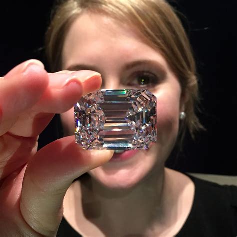 sothebys perfect  carat emerald cut diamond  fetch  observer