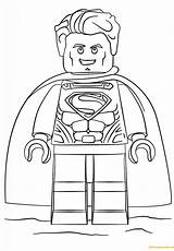 Lego Super Heroes Coloring Pages Superman Color Online sketch template
