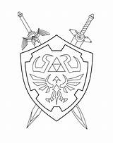 Zelda Legend Sword Coloring Shield Pages Master Drawing Ausmalbilder Zum Link Hylian Tattoo Ausmalen Tattoos Know Template Malvorlagen Right Kids sketch template