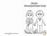 Grandparents Coloring Card Happy Printable Pages Cards Drawing Grandfather Template Grandparent Supercoloring Templates Getdrawings Religious Popular sketch template