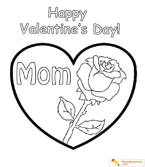 mom valentine coloring page  printable valentine vrogueco