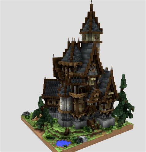 minecraft castle schematic youtube
