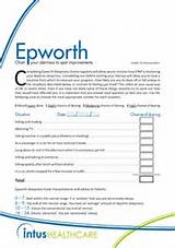 Images of Epworth Sleepiness Scale Form